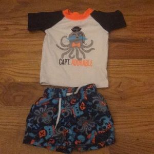 Baby boy two piece swim suit